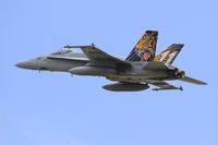 J-5011 @ LFRJ - McDonnell Douglas FA-18C Hornet, Take off rwy 08, Landivisiau Naval Air Base (LFRJ) Tiger Meet 2017 - by Yves-Q