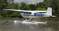 N571C @ 96WI - Cessna 180A