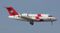 HB-JWA @ LOWG - REGA -Swiss Air Ambulance Bombardier CL-600-2B16 Challenger 650 - by Andi F