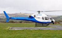 G-RIDA @ EGFP - Visiting National Grid helicopter. - by Roger Winser