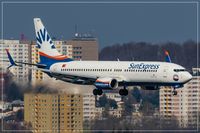 TC-SNR @ EDDR - 2010 Boeing 737-8HC - by Jerzy Maciaszek