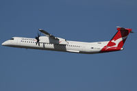 VH-QOE @ YSSY - away to CFS - by Bill Mallinson