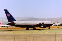 N603UA @ KSFO - 767-200 set to depart Runway 1R at SFO - by Tom Vance