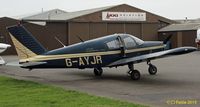 G-AYJR @ EGBT - Parked @ Turweston - by Clive Pattle