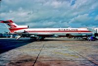 OY-SBF @ MIA - Miami 13.4.1982 long way from Scandinavia.Fuelstop Keflavik and Bangor. - by leo larsen