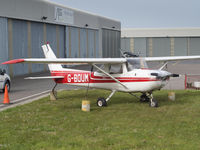 G-BDUM @ EGJB - Parked at ASG, Guernsey - by alanh