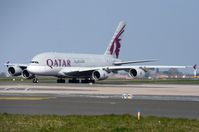 A7-APH @ LFPG - Qatar A388 taxying for departure - by FerryPNL