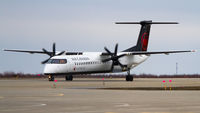 C-GGFP @ CYQM - Pulling into the terminal - by Tim Lowe