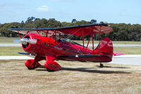 VH-YRB @ YSEN - Waco YMF F5C. VH-YRB. Serpentine airfield 25-09-16. - by kurtfinger