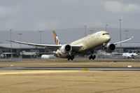 A6-BLF @ YPPH - Boeing B789. Etihad Airways A6-BLF. departed runway 21 YPPH 3/12/16. - by kurtfinger
