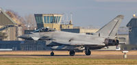 ZK323 @ EGXE - Taxying back in at RAF Leeming with the tower in the background. - by Steve Raper