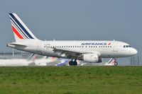 F-GUGL @ LFPG - Arrival of Air France A318 - by FerryPNL
