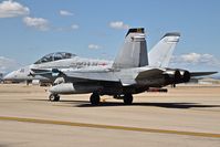 164043 @ KBOI - Taxiing from the GA ramp to Alpha.  VMFA-314 Black Knights, MCAS Miramar, CA. - by Gerald Howard