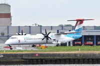 LX-LQA @ EGLC - Departing from London City Airport.