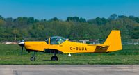 G-BUUA @ EGKA - After a few attempted starts it did run but it ran like a bag of nails, taxied across dispersal and shut down. - by Steve Raper