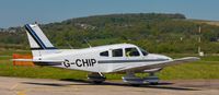 G-CHIP @ EGKA - Taxying out at Shoreham Airport - by Steve Raper