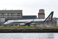 EI-RNE @ EGLC - Departing from London City Airport.