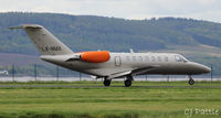 LX-NMX @ EGPN - Landing roll @ Dundee - by Clive Pattle