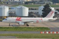 TS-IML @ LFPO - Tuniair A320 joined the football sponsoring. - by FerryPNL
