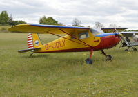 G-JOLY @ EGHP - 1947 Cessna 120 at Popham. Ex OO-ACE - by moxy