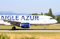 F-HBIB @ LFSB - Airbus A320-214, Take off run rwy 15, Bâle-Mulhouse-Fribourg airport (LFSB-BSL) - by Yves-Q