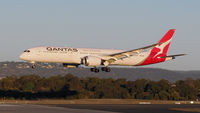 VH-ZNA @ YPPH - Boeing 787-9. Qantas VH-ZNA. R03 YPPH 16/06/18. In a setting Winter Sun. - by kurtfinger