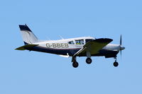 G-BBEB @ EGSH - Landing at Norwich. - by Graham Reeve