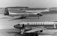 N124SW @ EBBR - Mid 1960's.SEABORD WORLD AIRLINES.OO-SCQ SABENA.CCCP-42474 AEROFLOT. - by Robert Roggeman