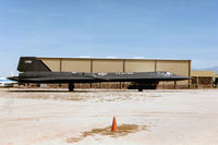 61-7951 @ KDMA - On display prior to moving the plane inside. The plane was the second SR-71 built and the oldest surviving.  Per Pima Air Museum, it rolled off the assembly line 20 Oct 1964 and first flew on 5 Mar 1965.  It has been on dislay at the museum since 1991. - by Dave Turpie