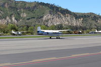 N366K @ SZP - 1957 Cessna 182A SKYLANE, Continental O-470-S 230 Hp, landing roll Rwy 22 - by Doug Robertson