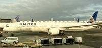 N14001 @ KEWR - First United Boeing 787-10. Just pushed back for flight to SFO - by klimchuk