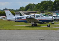 G-BIUY @ EGTF - Piper PA-28-181 Cherokee Archer II at Fairoaks. - by moxy