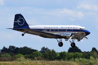 N25641 @ EGSU - Landing at Duxford. - by Graham Reeve