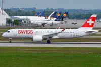 HB-JCB @ EDDM - Swiss A223 departing MUC - by FerryPNL