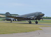 N74589 @ EGSU - Douglas DC3C-S1C3G at Duxford. Marked as 224064 - by moxy