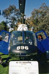 N17-006 - Royal Australian Navy (RAN) HC 723 Sqn Bell 206B-1 Kiowa N17-006 Cn 44506 Code 896, on display at the Australian Defence Force Academy (ADFA) Open Day in Canberra on 31Aug1996. - by Walnaus47