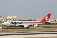 LX-MCL @ LMML - B747 LX-MCL Cargolux - by Raymond Zammit