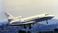 A26-073 @ YSCB - Low res Stbd side view of RAAF 34 Squadron VIP Falcon 900 A26-073 Cn 073 taking off from Canberra's Rwy 35 during 1999. This was one of five F900s being operated as 'Special Purpose Aircraft' by 34 Squadron (the largest fleet of this type in the world.) - by Walnaus47