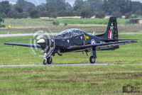 ZF347 @ EGXU - Tucano ZF347 taxiing to runway 03 at RAF Linton on Ouse - by ianlane1960