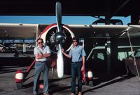 N9599H @ VGT - My uncle, George Priscu and I (John Priscu) with N9599H at the North Las Vegas Airport circa 1970. Uncle George restored this aircraft at the Boulder City Airport in the 1960's and we flew it often over the Vegas Valley. - by John Priscu
