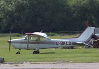 G-BKLO @ EGSG - Parked for re-fueling at its base at Stapleford Tawney - by Chris Holtby