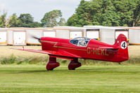 G-HEKL @ EGBR - Percival Mew Gull replica G-HEKL, Breighton 30/6/19 - by Grahame Wills