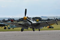 G-BWUE @ EGSU - With other Buchon's in the background. - by Graham Reeve
