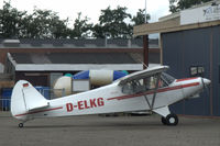 D-ELKG @ EHHO - Piper PA-18-150 Super Cub at Hoogeveen airfield, the Netherlands - by Van Propeller