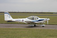 G-BYUI @ EGXP - Grob G115E Tutor T1 G-BYUI 16/115 [Reserve] Sqd RAF, Scampton 9/8/10 - by Grahame Wills