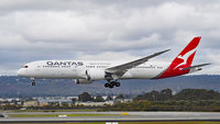 VH-ZNH @ YPPH - Boeing 787-9. Qantas VH-ZNH runway 03 YPPH 19/07/19. - by kurtfinger