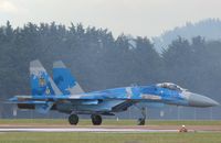 39 BLUE @ EGVA - Flanker taxiing for take-off at RIAT 2019 RAF Fairford - by Chris Holtby