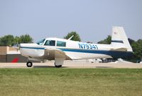 N79341 @ KOSH - Mooney M20E - by Mark Pasqualino