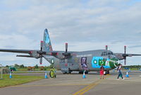 3766 @ EGVA - Pakistan Air Force 1963 Hercules on show at RIAT 2019 RAF Fairford in striking livery - by Chris Holtby