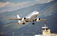 OY-KBO @ SMI - Samos 13.9.2009 with SAS A319-132 OY-KBOon take off - by leo larsen